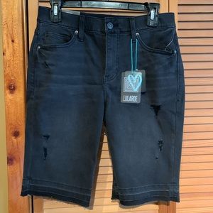 LLR denim bermuda shorts.
